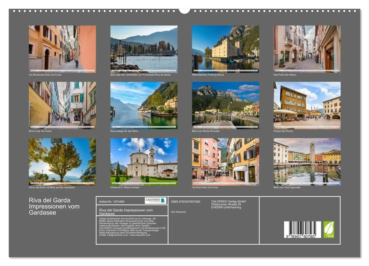 Bild: 9783457607565 | Riva del Garda Impressionen vom Gardasee (Wandkalender 2026 DIN A2...